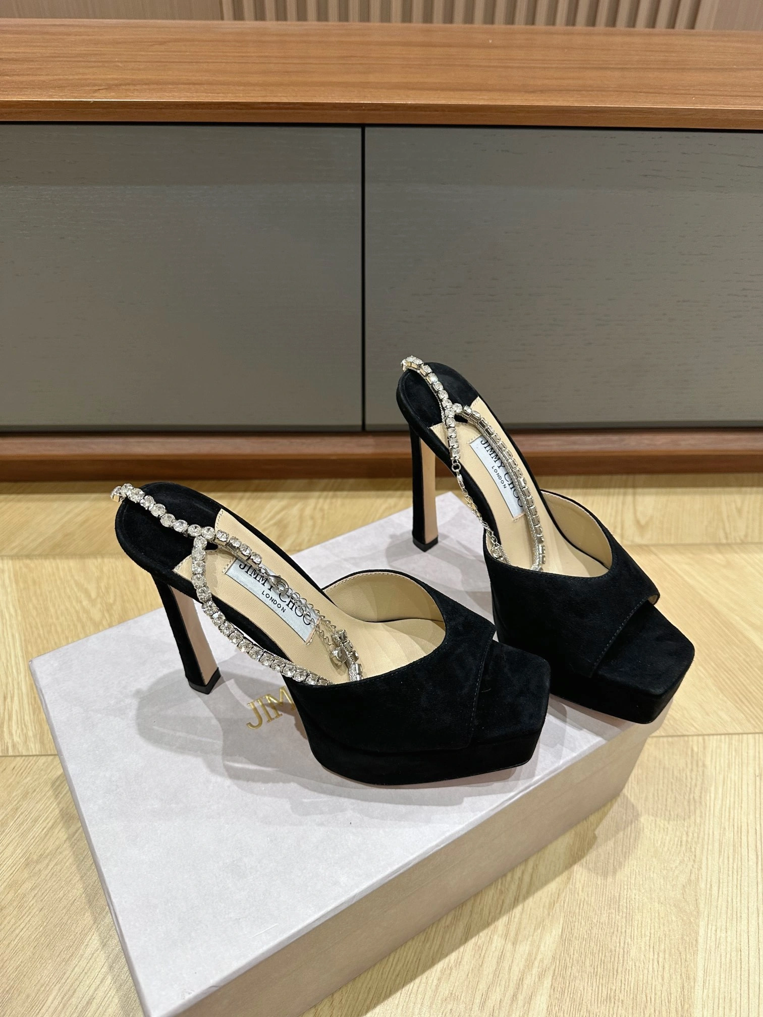COCO- SAEDASANDALPF125EWA Heel height：13CM Waterproof: 3.5cm sheepskin item:D-X03C1482